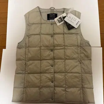 TAION 아이스 그레이 다운 베스트 S 택 포함