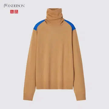 jwa 유니클로 앤더슨 바이컬러 니트 베이지 L