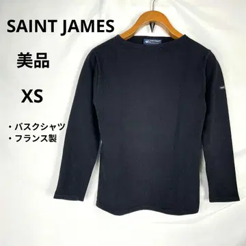 새상품급 세인트 제임스 무지 바스크 셔츠 F1 XS 블랙 프랑스제