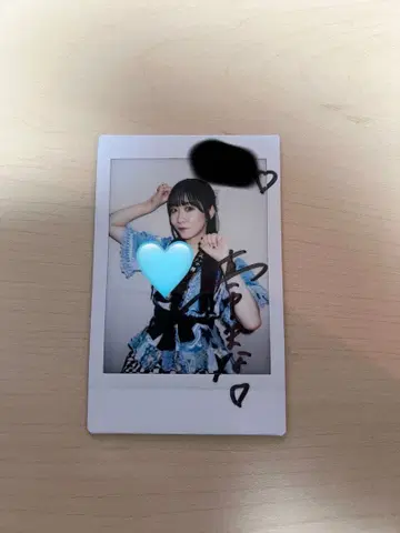 FRUITS ZIPPER 마나카 마나카 사인 폴라로이드