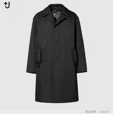 유니클로+J 패디드 오버사이즈 스텐카라 코트 블랙 XXL