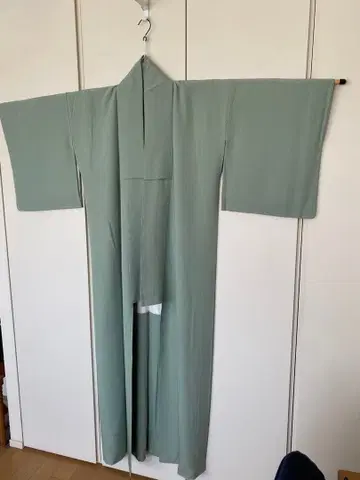 이로무지 기모노 이중 기모노 히토츠몬