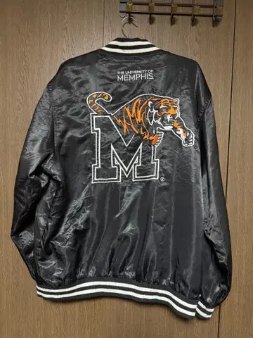 빅 사이즈 University of Memphis 바시티 자켓 2XL