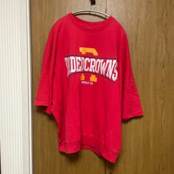 로데오 크라운즈 오버 사이즈 T셔츠 레드