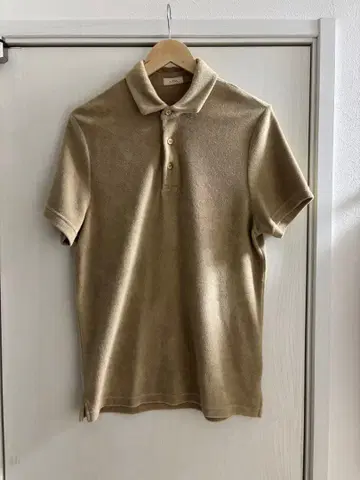 Altea 알테아 다크 블루 파일 피케 셔츠 M 사이즈