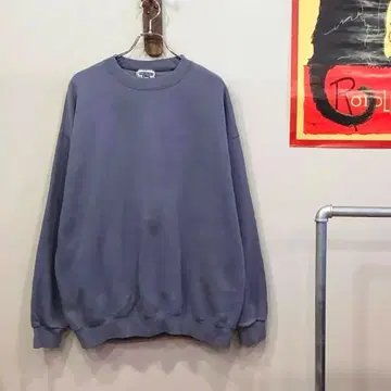 [ 새상품급 ] Lee 헤비웨이트 맨투맨 퍼플네이비 블루 그레이 XL