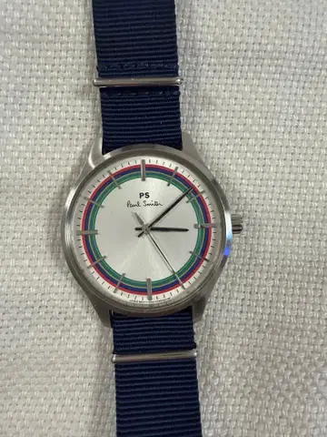 폴 스미스 네이비 아날로그 남성용 워치 벨로드롬