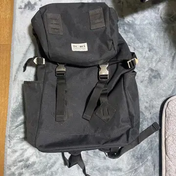 블랙 백팩 내구성 캔버스 소재