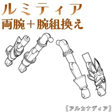 미조립 양팔 + 팔 교환 루미티아 아르카나디아 코토부키야 13