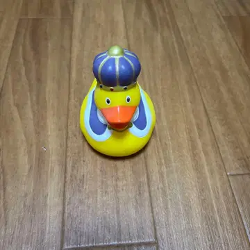 왕관을 쓴 옐로우 컬러 오리