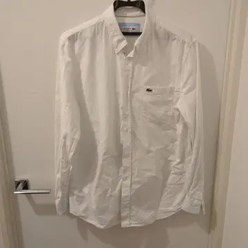 LACOSTE 화이트 긴팔 셔츠