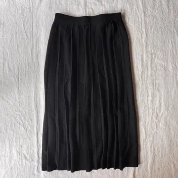 니트 플리츠 스커트 클래시콤 T 사이즈 블랙
