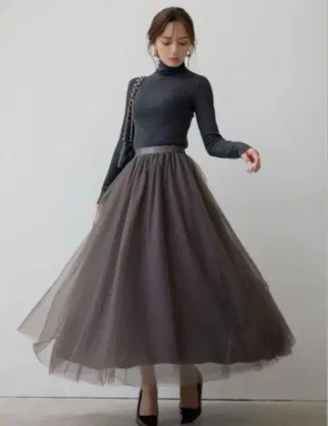 anuans 튤 볼륨 스커트