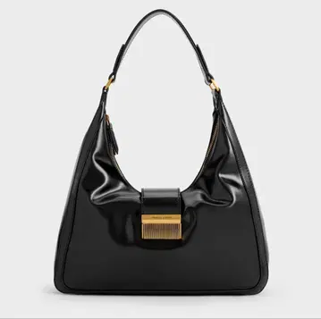 찰스앤키스 Charlot 샬롯 호보백 블랙