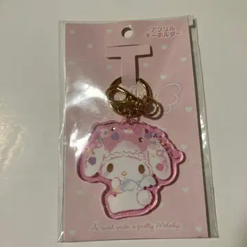 마이멜로디 아크릴 키링 핑크