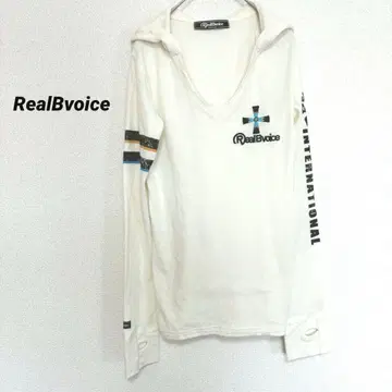 2989M 리얼비보이스 긴팔 후드티 상의 면 티셔츠 M 가을/겨울