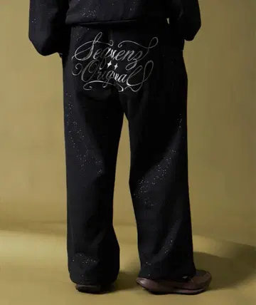 SEQUENZ 글리터 큐빅 스웨트 팬츠