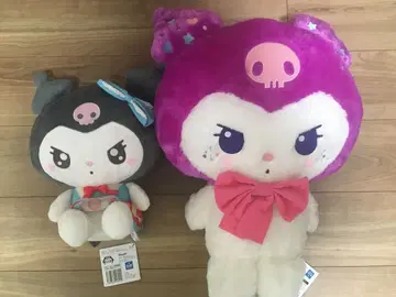 귀여운 산리오 캐릭터즈 쿠로미 봉제 인형 2개 세트