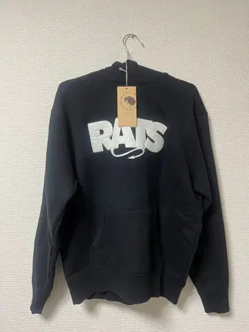 RATS 후드 부착 후드티 블랙