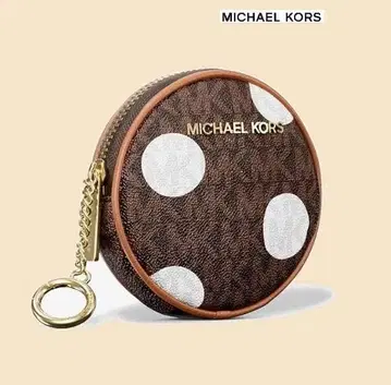 [ 미사용 ] 새상품 마이클코어스 폴카 도트 코인 파우치 동전 지갑