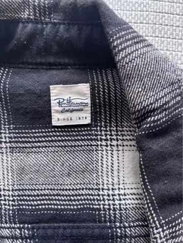 론 헤르만 체크 무늬 긴팔 셔츠 M 사이즈