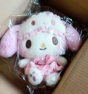 마이멜로디 산리오 캐릭터즈 사이좋은 파자마 봉제 인형 얼굴 귀여운