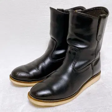 레어 REDWING 페코스 부츠 8169 블랙 26cm US8 깃털 택