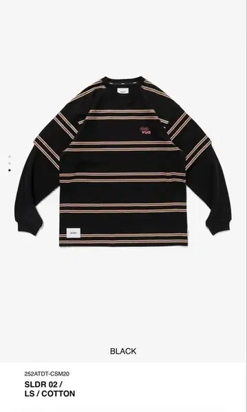 SLDR 02 블랙 긴팔 티셔츠