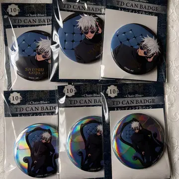 주술회전 PLAZA 회옥옥절 Chair Blue 캔뱃지 6개 세트