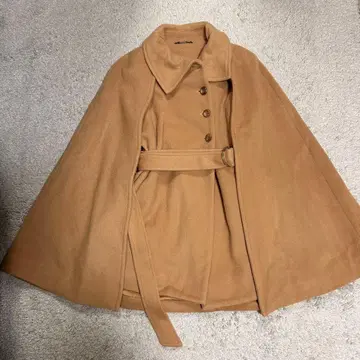 새상품급 [ LILY BROWN ] 케이프 코트 아우터 캐러멜