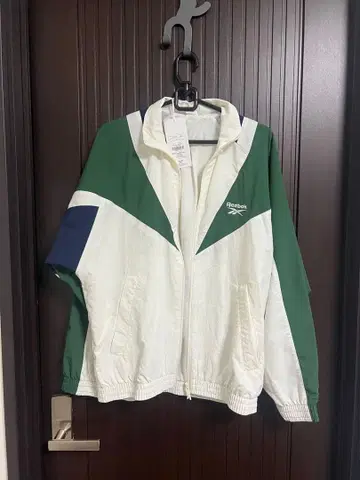 Reebok 나일론 자켓 XS 화이트/그린/네이비