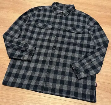15년산 파타고니아 피오르드 플란넬 셔츠 옴브레 네이비 그레이