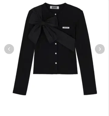 CRANK 리본 타이드 니트 가디건