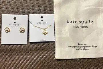 케이트 스페이드 하트 모양 귀걸이와 목걸이