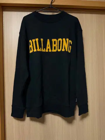 BILLABONG 블랙 맨투맨 M 사이즈