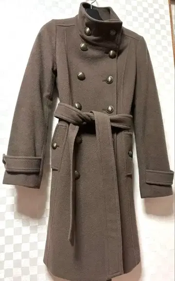 INDIVI 울 코트 38 브라운