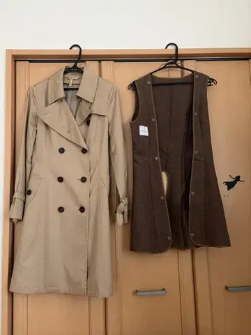 새상품급 nline precious 트렌치코트 9호 베이지 아오야마 양복