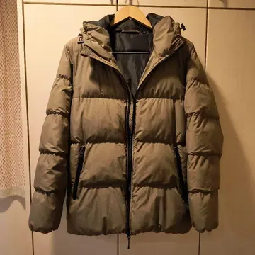 다운 자켓 후드 부착 GU 남성용 M