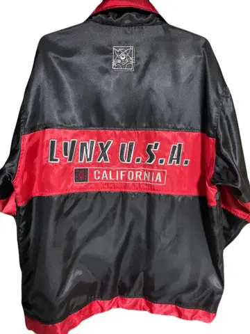 LYNX U.S.A. 링스JKT 윈드 브레이커 블랙 레드