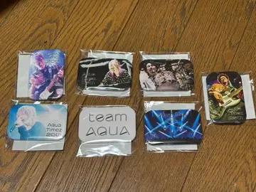 teamAQUA 캔 배지 세트 7개