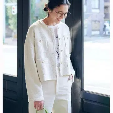 Green Label Relaxing 노카라 자켓 프리 사이즈