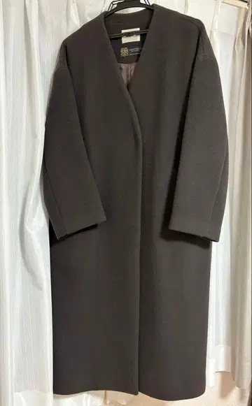 [ 새상품급 ] 이에나 마테코 MANTECO 노카라 롱 코트 36