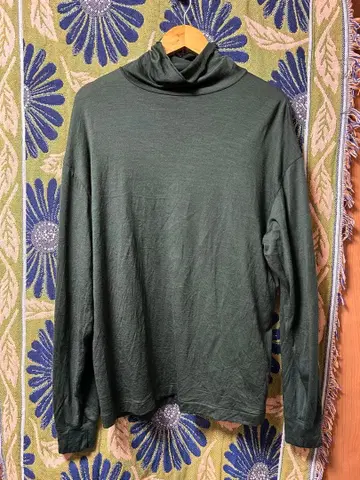 H beauty&youth 울 100% 터틀넥 티셔츠 긴팔