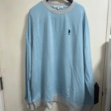 U.S. POLO ASSN. 라이트 블루 트레이닝복 L