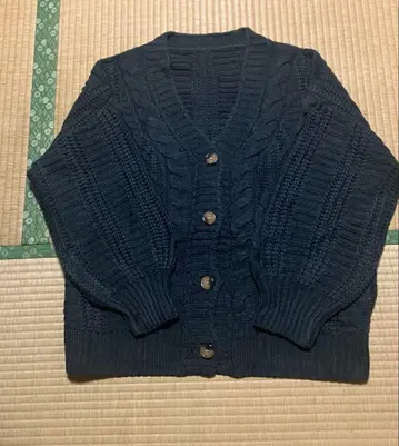 비숍 슬리브 버튼 업 가디건, 긴팔 상의