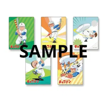 치바 아키오 애니메이션 캡틴 아크릴 카드 (전 5종) 미개봉 새상품
