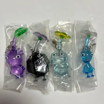 피크민 메지루시 액세서리 4개 세트 바위 얼음 보라 파랑