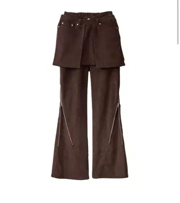 Knuth Marf/ 2piece zip flare pants/brown
