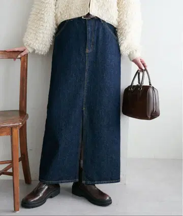 Discoat 데님 내로우 스커트