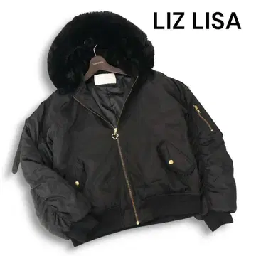 LIZ LISA 레이스업 블루종 블랙